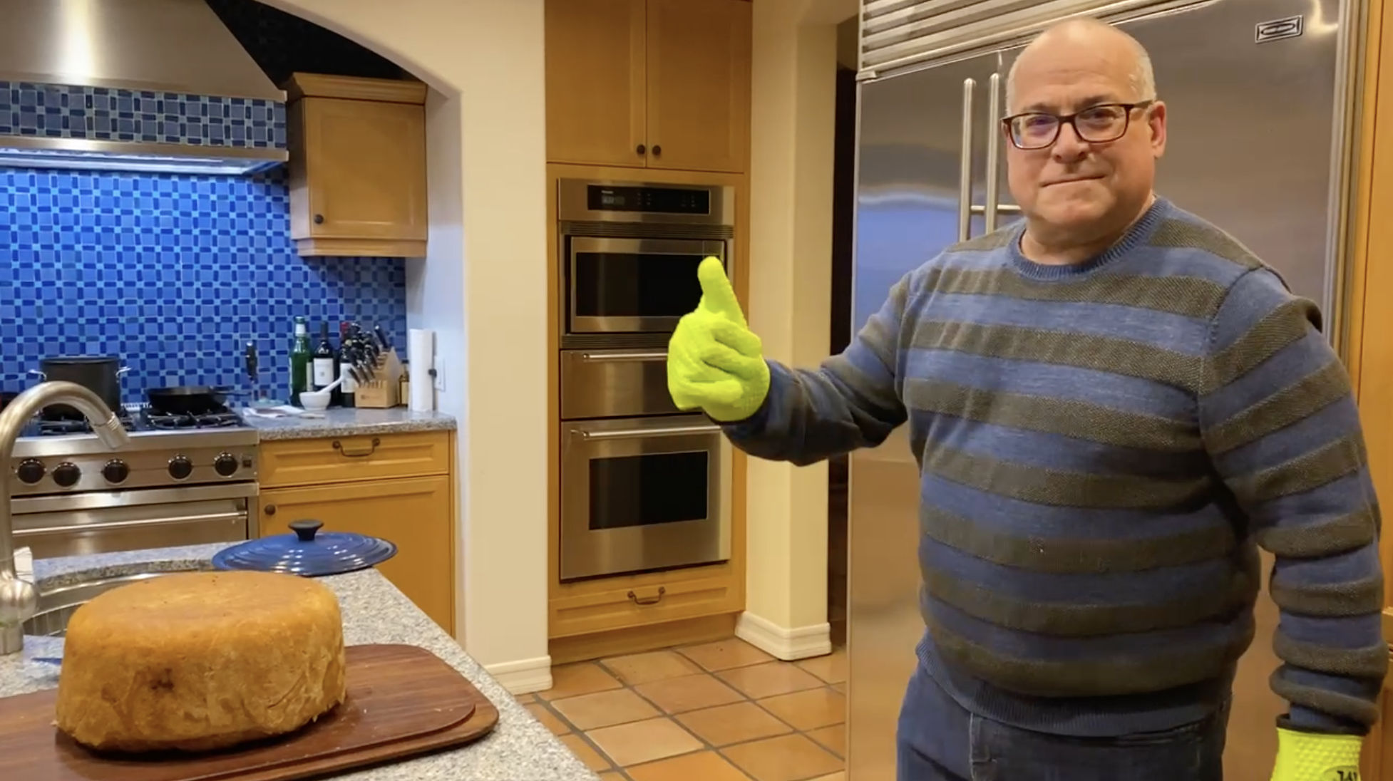 Brad unmolding a timpano